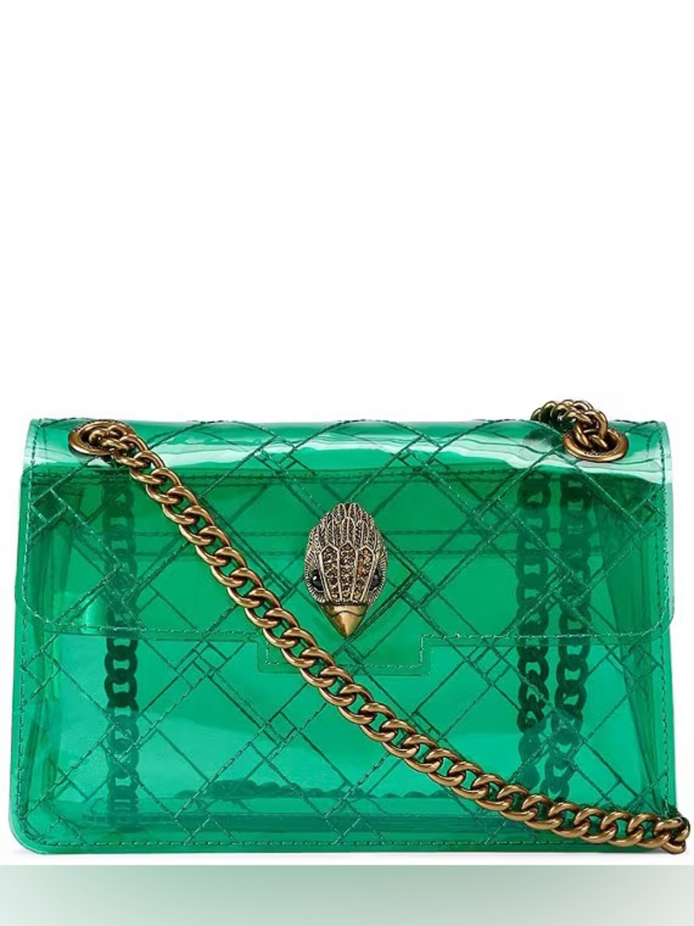 KURT GEIGER LONDON | MINI VINYL KENSINGTON TURQUOISE DRENCH Shoulder Bag NWT